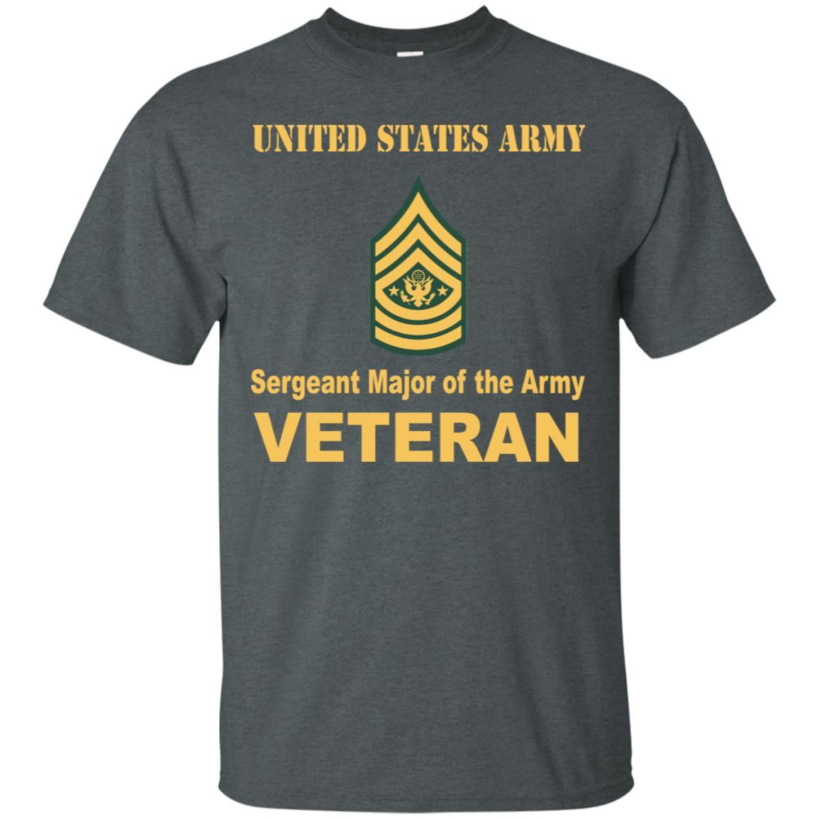 US Army E-9 Sergeant Major of the Army E9 SMA Noncommissioned Officer Veteran Men T Shirt On Front-TShirt-Army-Veterans Nation