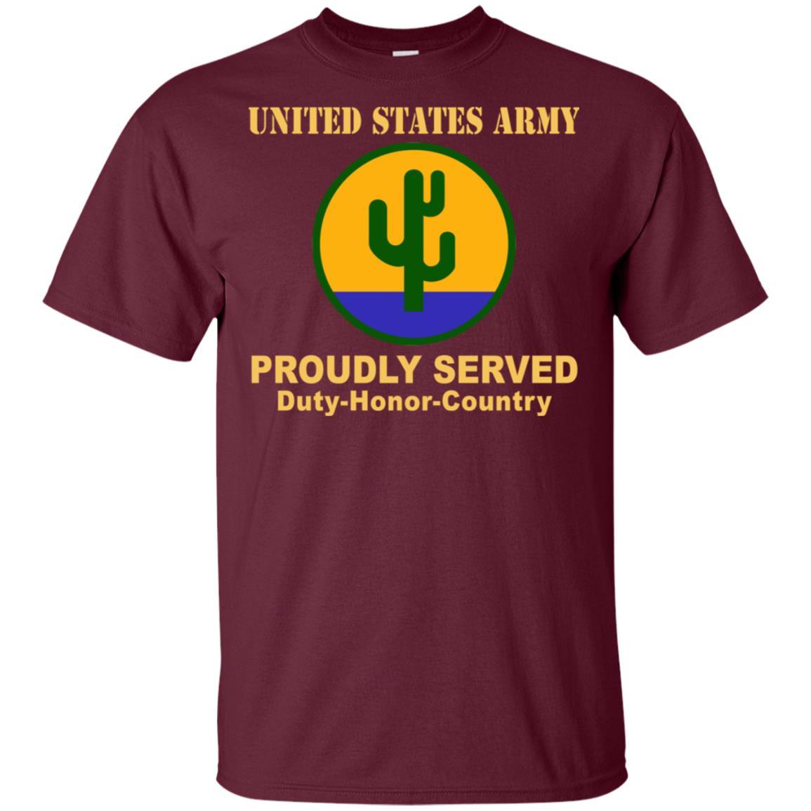 US ARMY 103 SUSTAINMENT COMMAND - Proudly Served T-Shirt On Front For Men-TShirt-Army-Veterans Nation