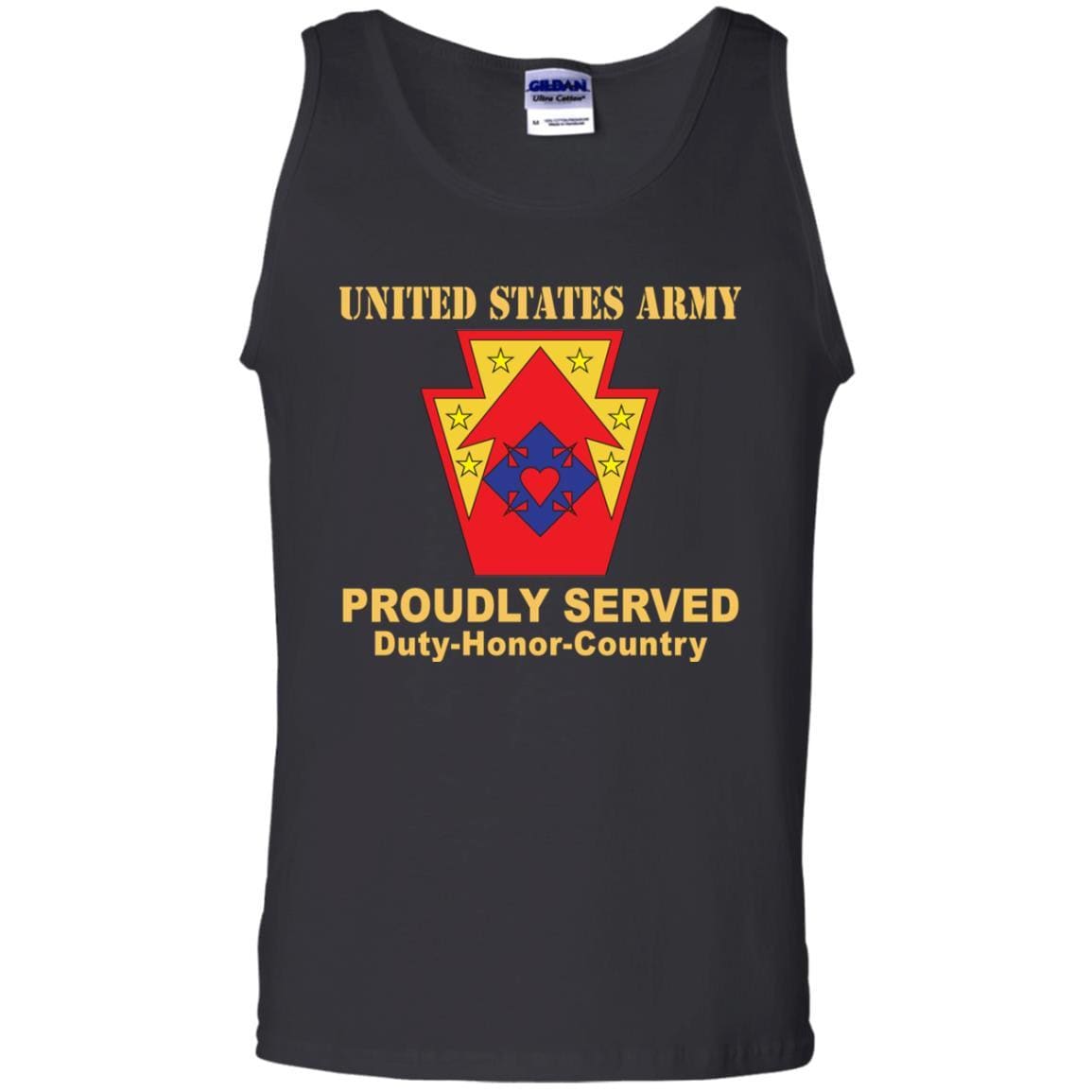 US ARMY 213 SUPPORT GROUP- Proudly Served T-Shirt On Front For Men-TShirt-Army-Veterans Nation