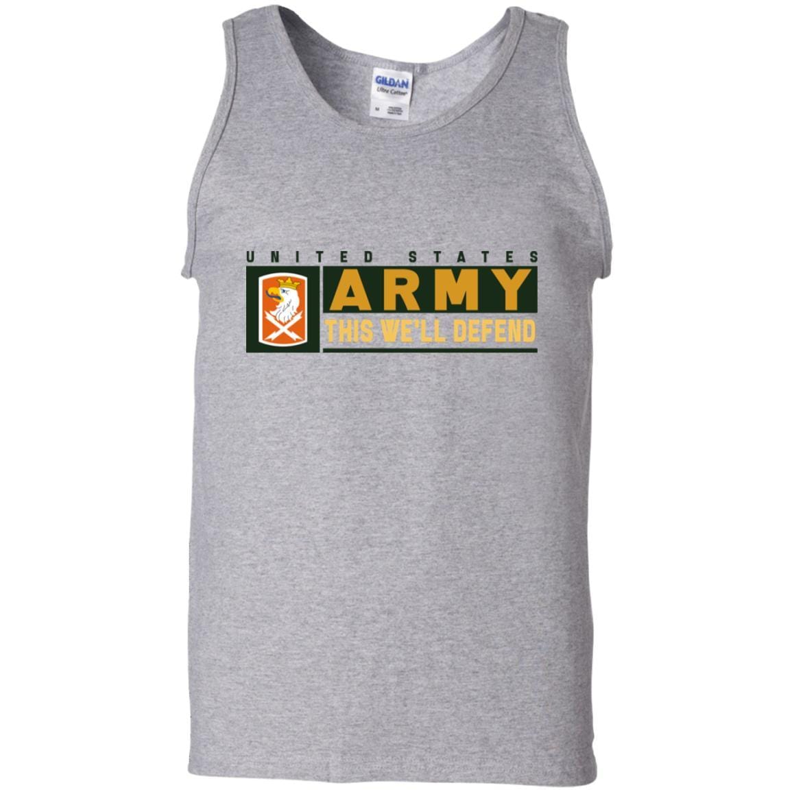 US Army 22ND SIGNAL BRIGADE- This We'll Defend T-Shirt On Front For Men-TShirt-Army-Veterans Nation