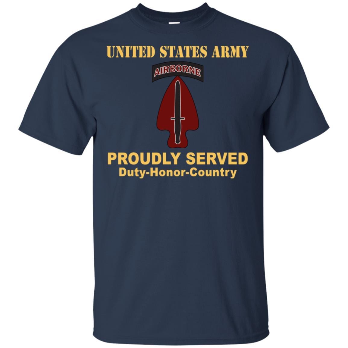 U.S. ARMY SPECIAL OPERATIONS COMMAND- Proudly Served T-Shirt On Front For Men-TShirt-Army-Veterans Nation