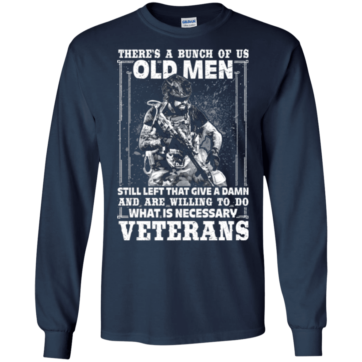 Military T-Shirt "OLD VETERAN ARE WILLING TO DO"-TShirt-General-Veterans Nation