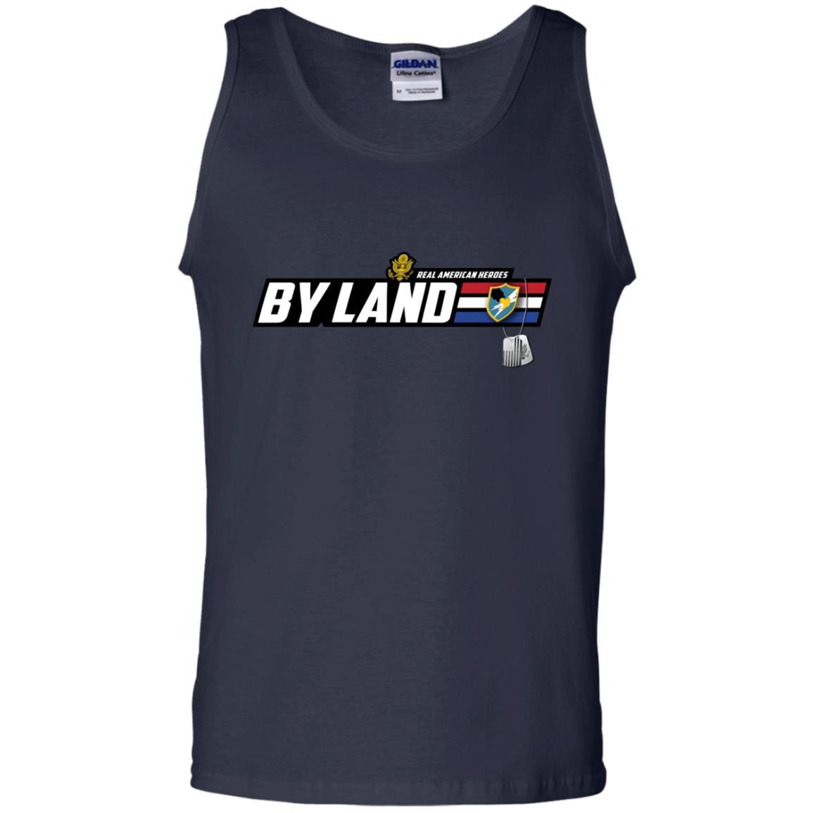 US Army T-Shirt "Security Agency Real American Heroes By Land" On Front-TShirt-Army-Veterans Nation