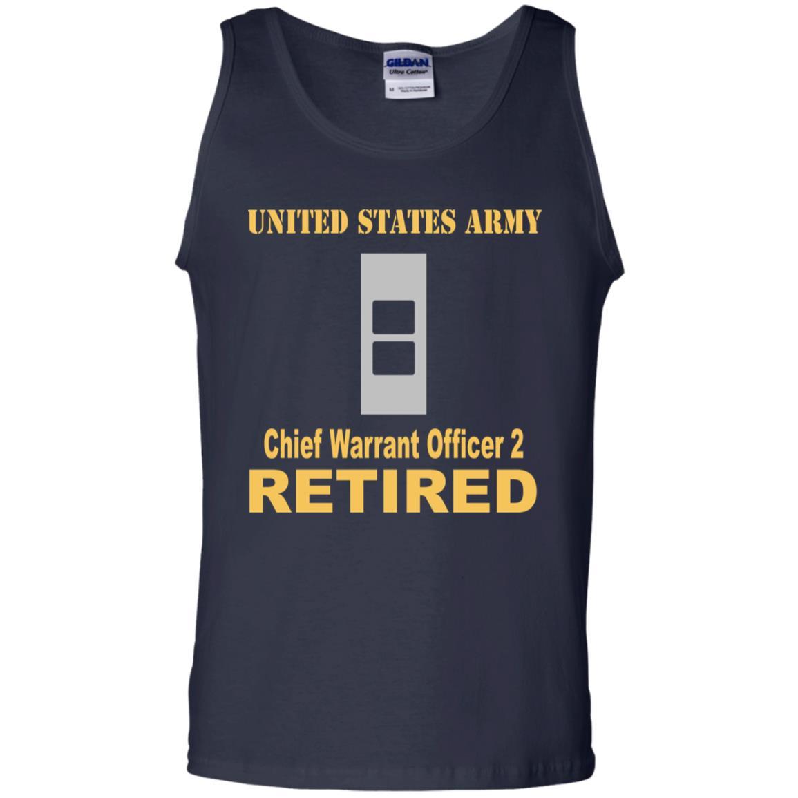 US Army W-2 Chief Warrant Officer 2 W2 CW2 Warrant Officer Retired Men T Shirt On Front-TShirt-Army-Veterans Nation
