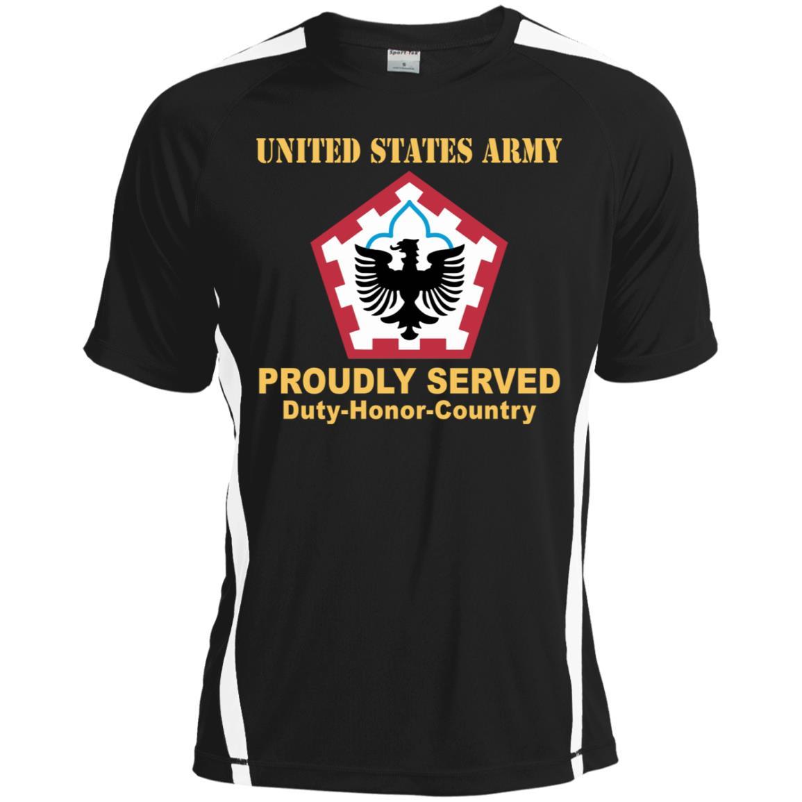 US ARMY 555TH ENGINEER BRIGADE- Proudly Served T-Shirt On Front For Men-TShirt-Army-Veterans Nation