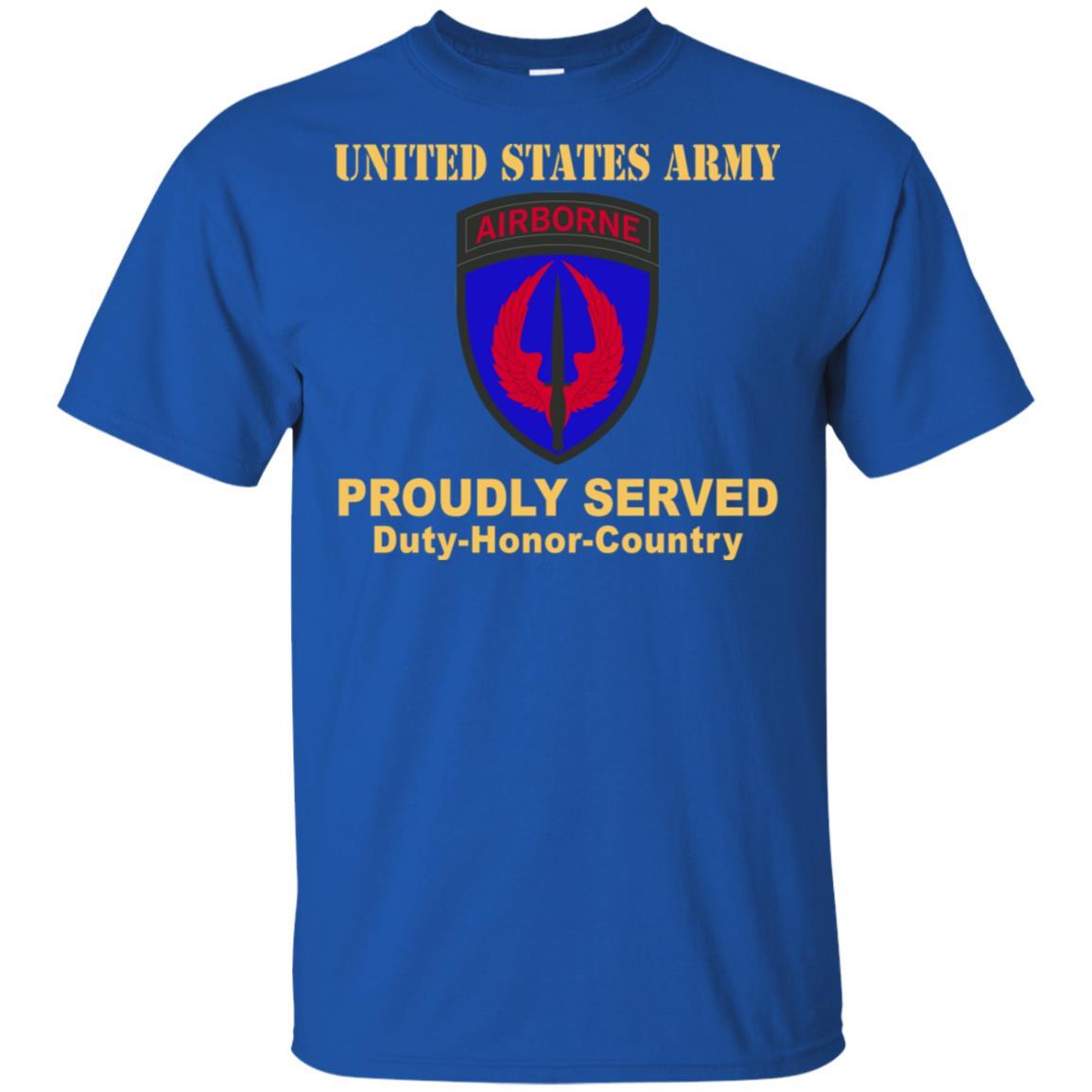 US ARMY SPECIAL OPERATIONS AVIATION COMMAND- Proudly Served T-Shirt On Front For Men-TShirt-Army-Veterans Nation