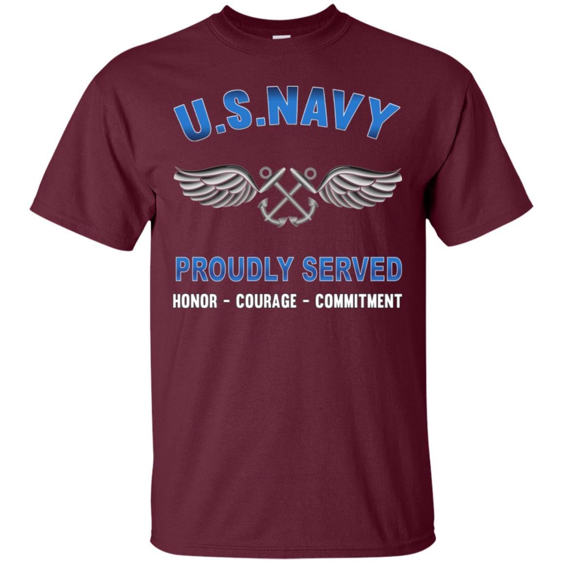 U.S Navy Aviation Boatswain's Mate Navy AB - Proudly Served T-Shirt For Men On Front-TShirt-Navy-Veterans Nation