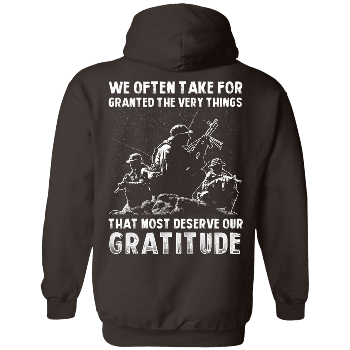 Military T-Shirt "We Often Take For Granted The Very Things" - Men Back-TShirt-General-Veterans Nation