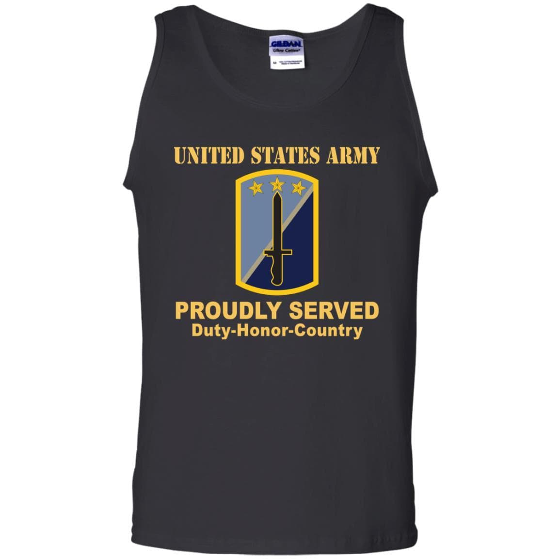 US ARMY 170TH INFANTRY BRIGADE- Proudly Served T-Shirt On Front For Men-TShirt-Army-Veterans Nation
