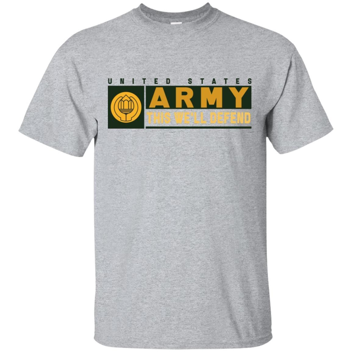 U.S Army Chaplain Assistant- This We'll Defend T-Shirt On Front For Men-TShirt-Army-Veterans Nation