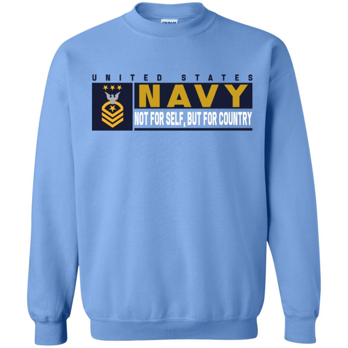 US Navy E-9 Master Chief Petty Officer Of The Navy E9 MCPON Not For Self, But For Country Long Sleeve - Pullover Hoodie-TShirt-Navy-Veterans Nation