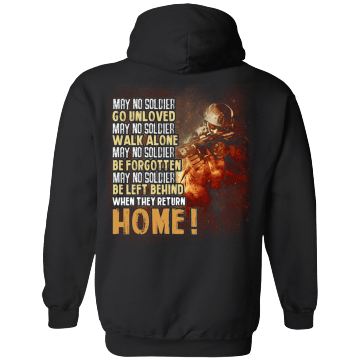 Military T-Shirt "Veteran - Go Unloved, Walk Alone, Be Forgotten, Be Left Behind, Home"-TShirt-General-Veterans Nation
