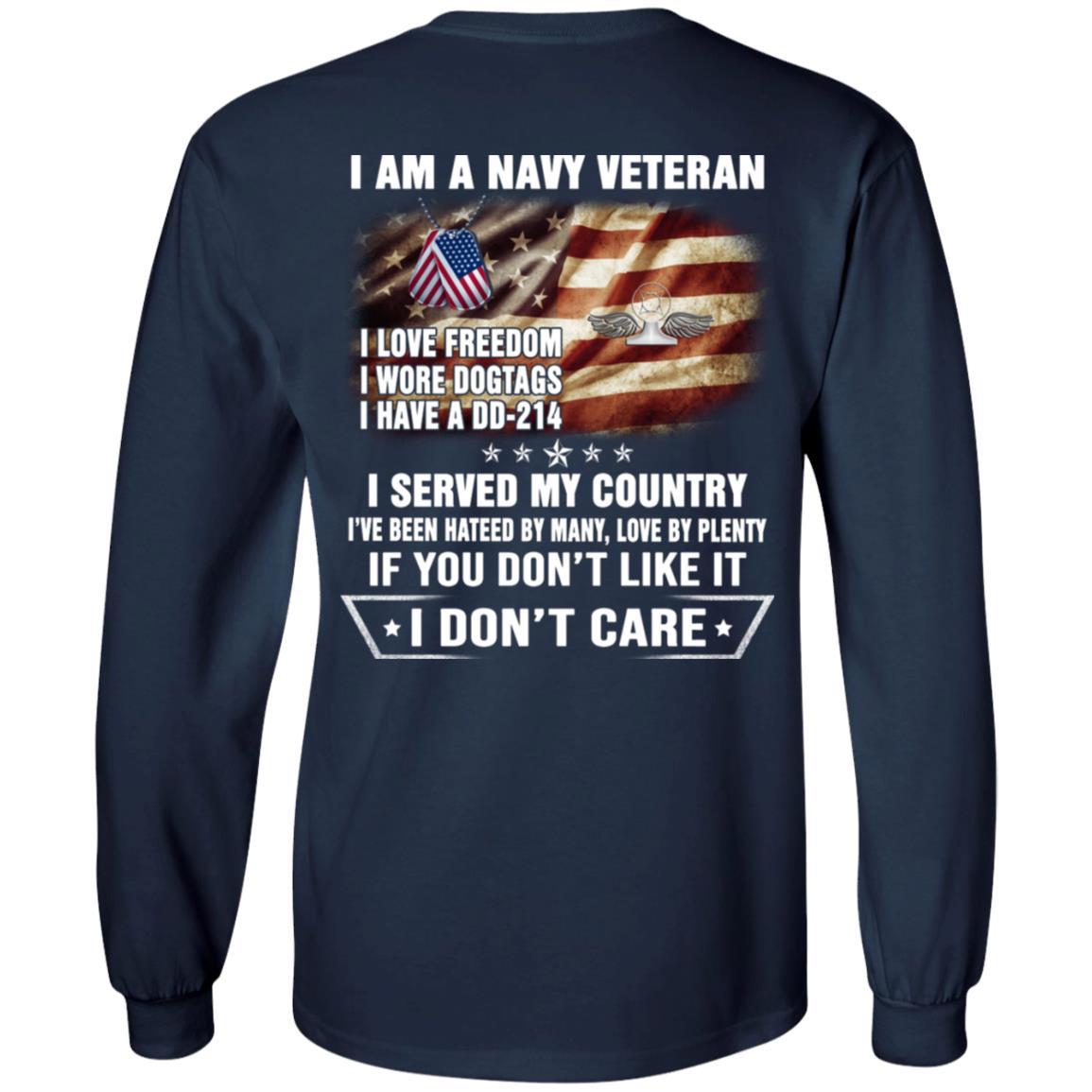 I Am A Navy Air Traffic Controller Navy AC Veteran T-Shirt On Back-TShirt-Navy-Veterans Nation