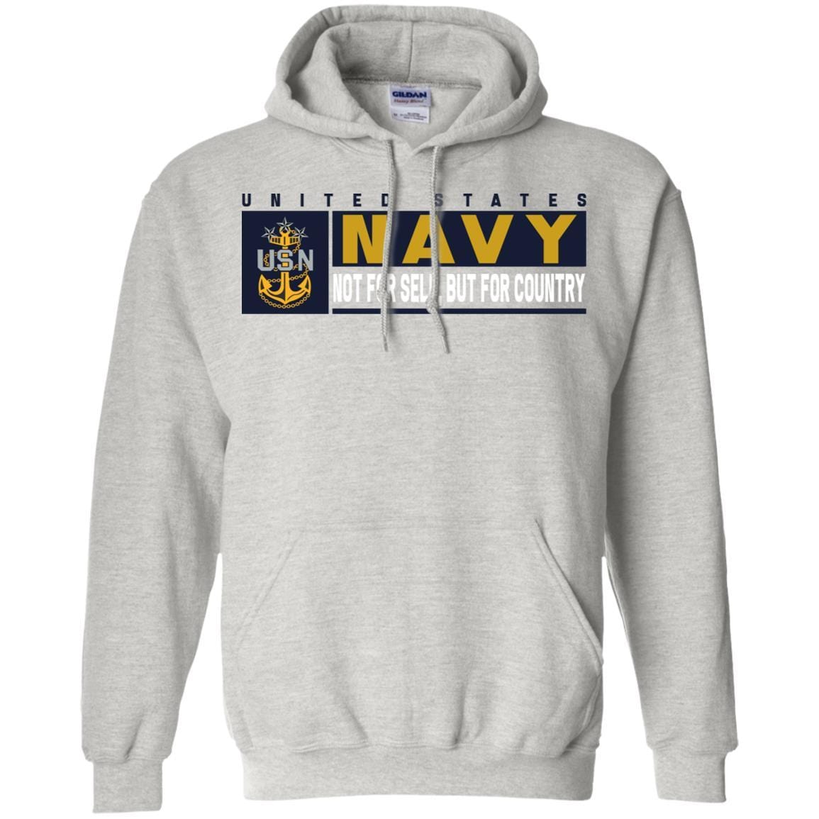US Navy E-9 Master Chief Petty Officer Of The Navy MCPON Not For Self, But For Country Long Sleeve - Pullover Hoodie-TShirt-Navy-Veterans Nation