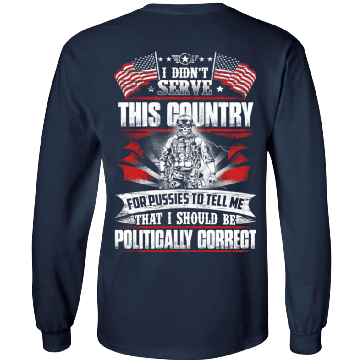 Military T-Shirt "I Didn't Serve This Country"-TShirt-General-Veterans Nation