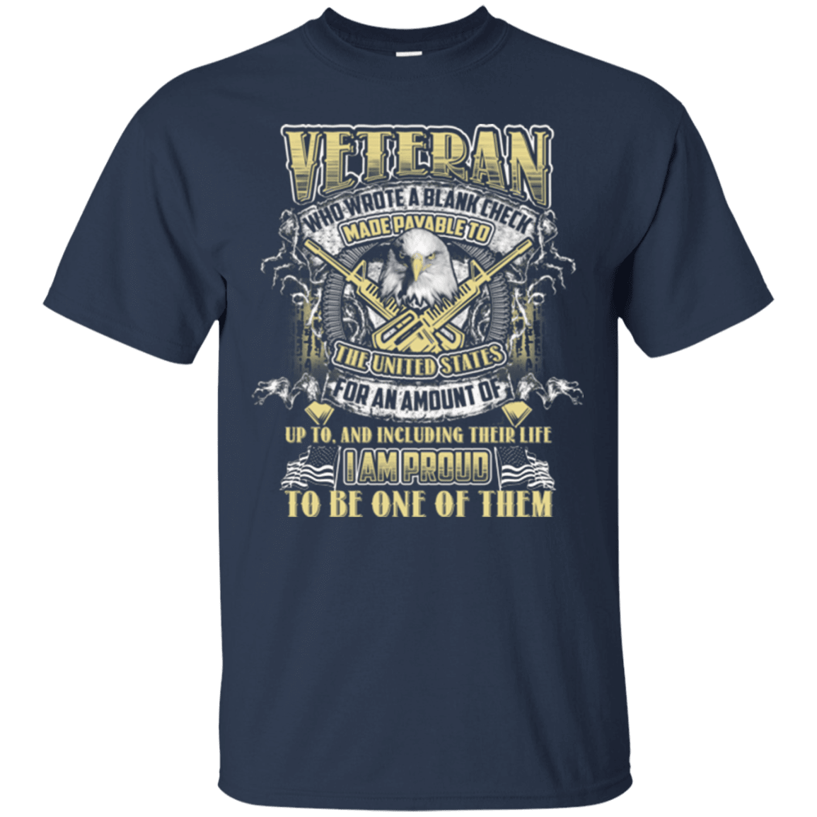 Military T-Shirt "Proud To Be Veteran"-TShirt-General-Veterans Nation
