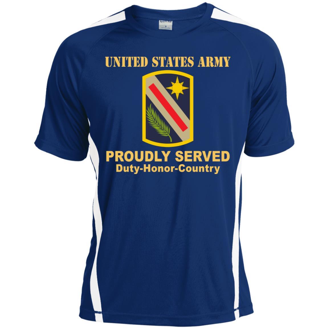 US ARMY 321 SUSTAINMENT BRIGADE- Proudly Served T-Shirt On Front For Men-TShirt-Army-Veterans Nation