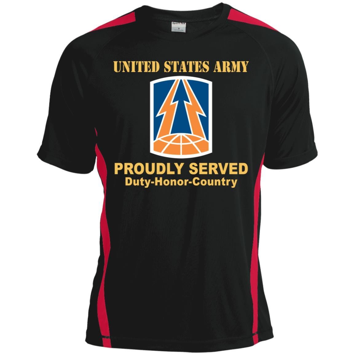 US ARMY 335TH SIGNAL COMMAND- Proudly Served T-Shirt On Front For Men-TShirt-Army-Veterans Nation