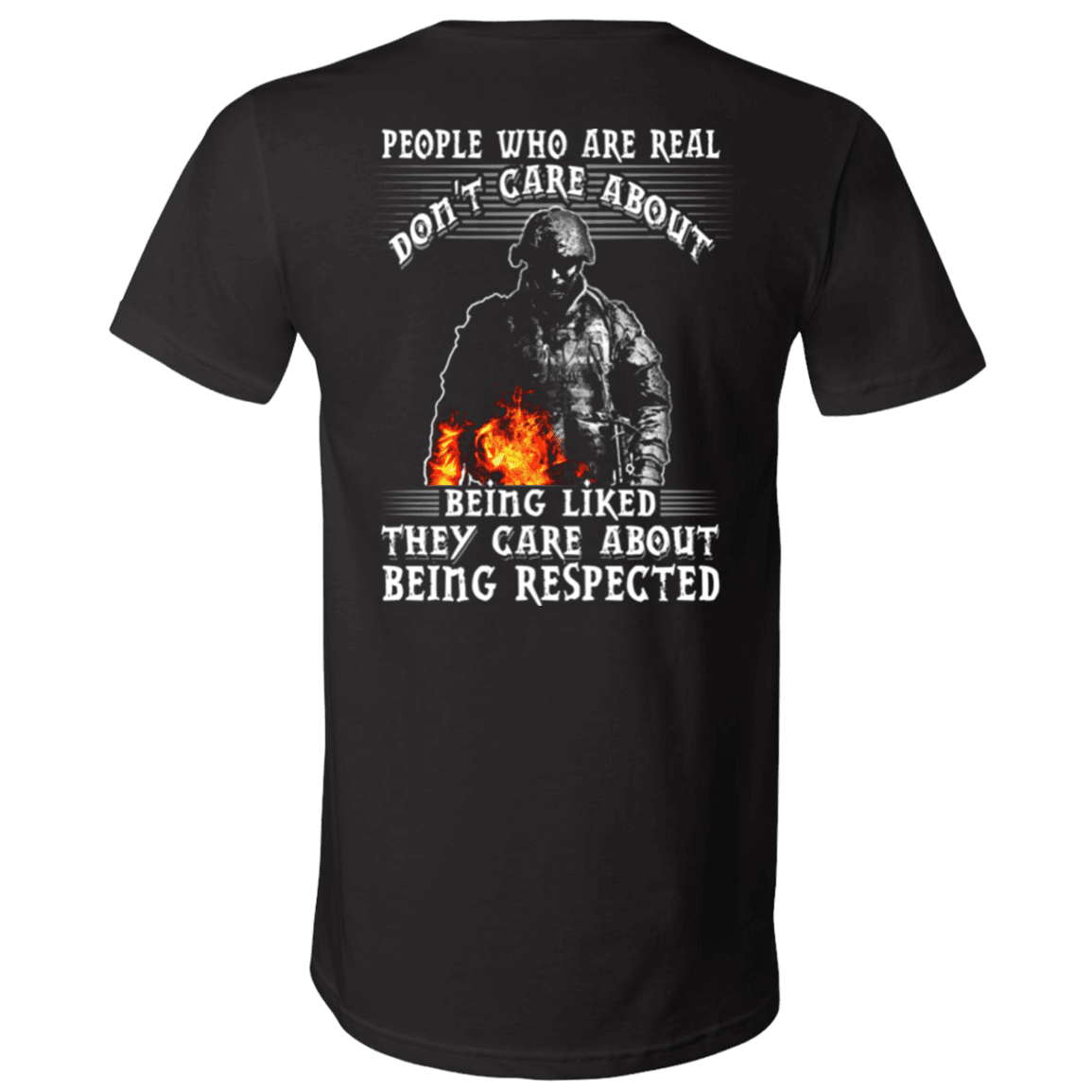 Military T-Shirt "Veteran - They Care About Being Respected"-TShirt-General-Veterans Nation