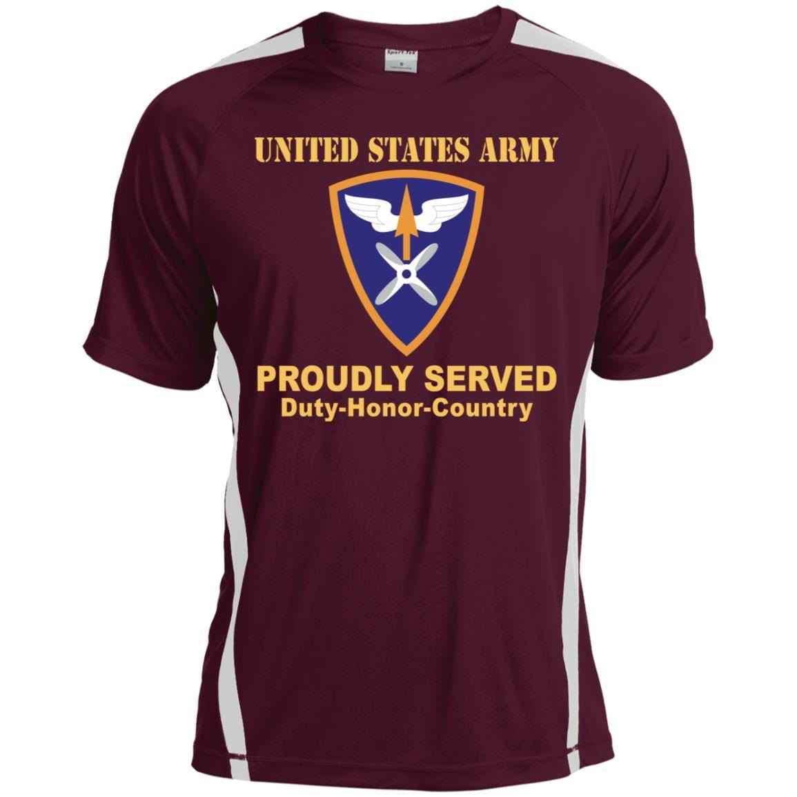 US ARMY 110TH AVIATION BRIGADE- Proudly Served T-Shirt On Front For Men-TShirt-Army-Veterans Nation