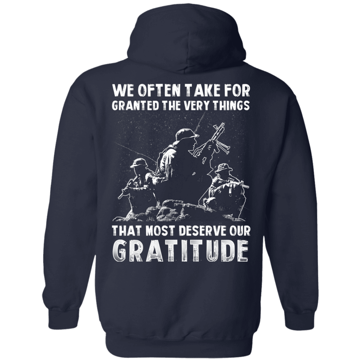 Military T-Shirt "We Often Take For Granted The Very Things" - Men Back-TShirt-General-Veterans Nation