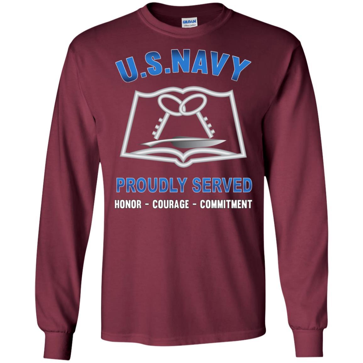 Navy Mess Management Specialist MS Navy CS - Proudly Served T-Shirt For Men On Front-TShirt-Navy-Veterans Nation