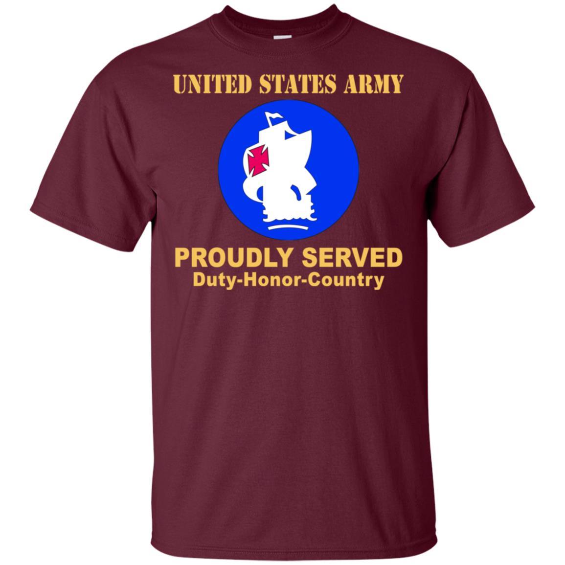 US ARMY SOUTH CSIB- Proudly Served T-Shirt On Front For Men-TShirt-Army-Veterans Nation