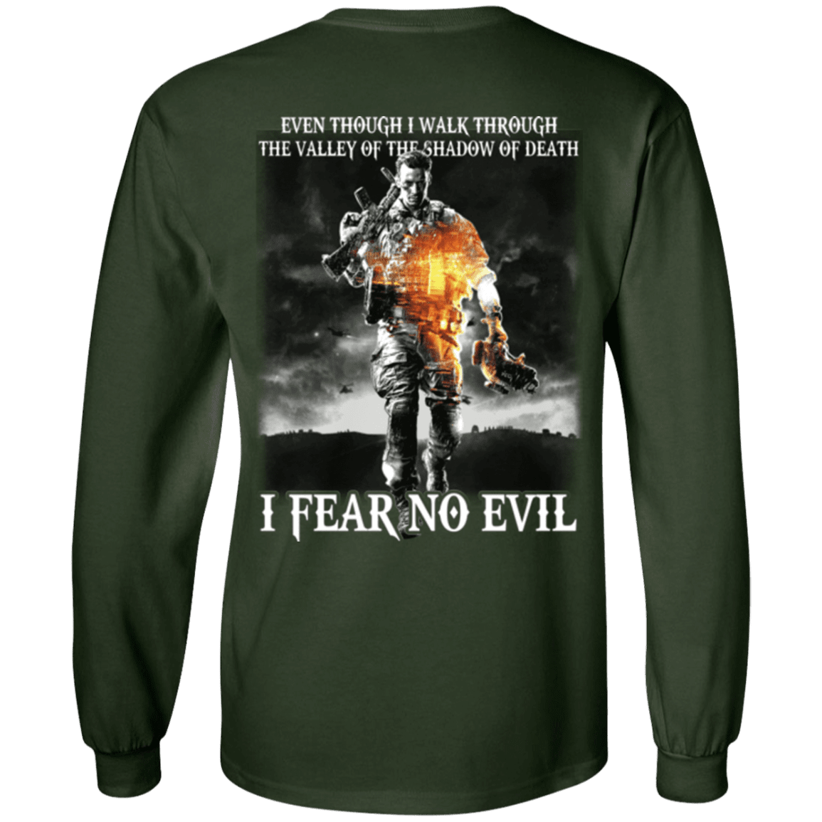 Military T-Shirt "Veteran - I Fear No Evil"-TShirt-General-Veterans Nation