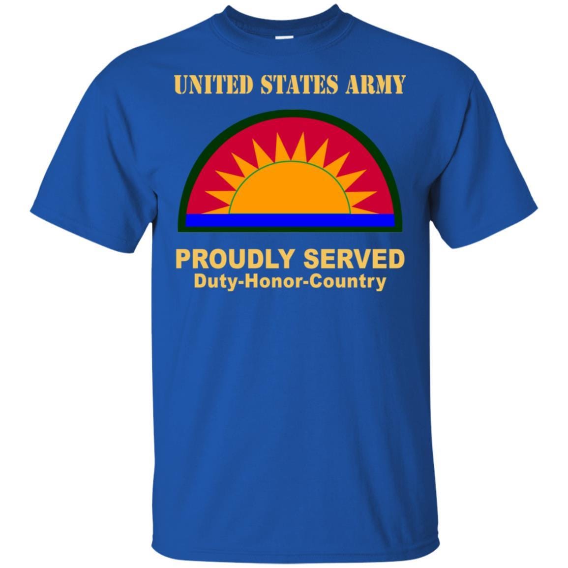 US ARMY 41ST INFANTRY BRIGADE COMBAT TEAM- Proudly Served T-Shirt On Front For Men-TShirt-Army-Veterans Nation