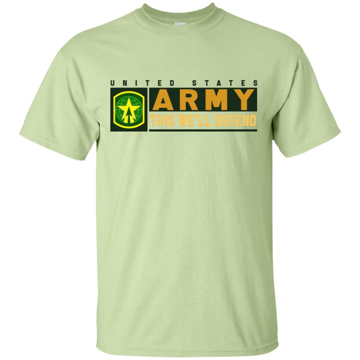US Army 16TH MILITARY POLICE BRIGADE- This We'll Defend T-Shirt On Front For Men-TShirt-Army-Veterans Nation