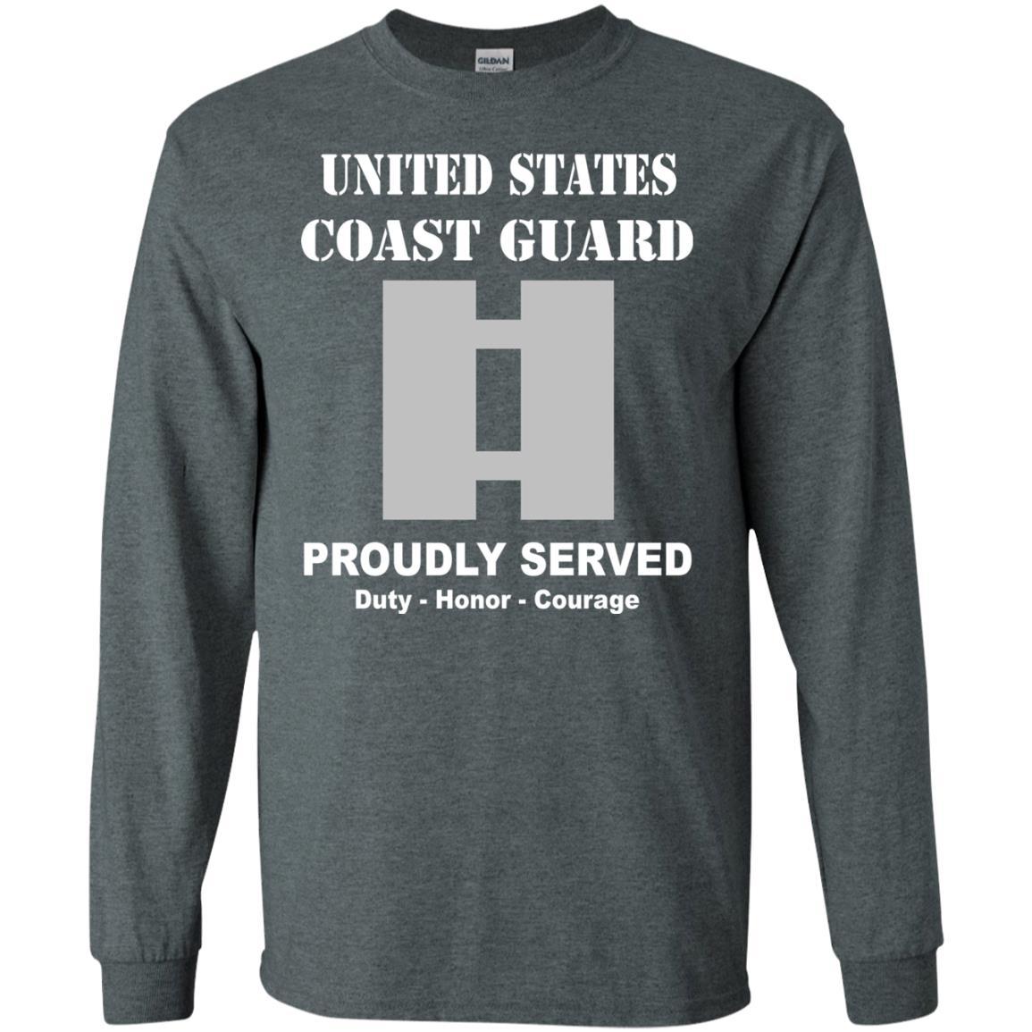 US Coast Guard O-3 Lieutenant O3 LT Junior Officer Men Front USCG T Shirt-TShirt-USCG-Veterans Nation