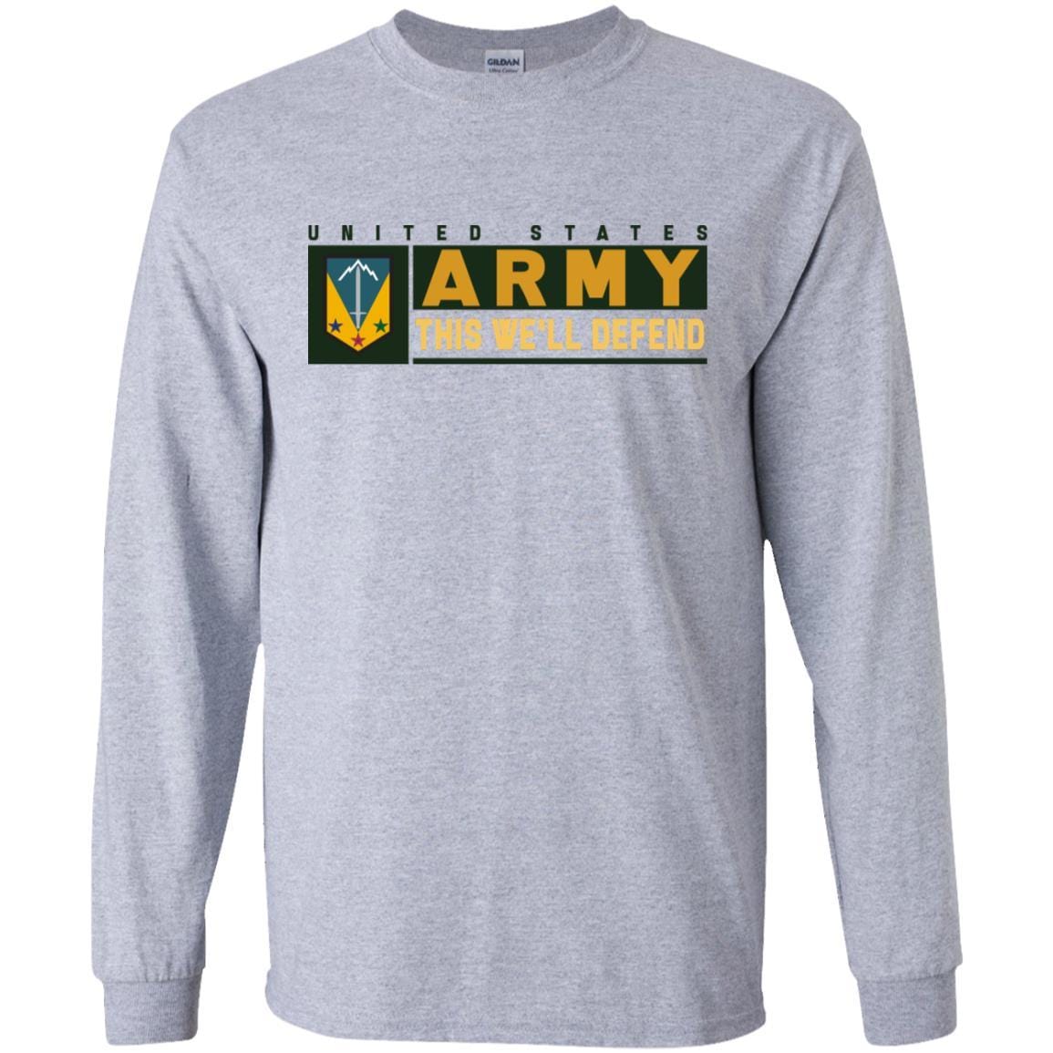 US Army 3RD MANEUVER ENHANCEMENT BRIGADE- This We'll Defend T-Shirt On Front For Men-TShirt-Army-Veterans Nation
