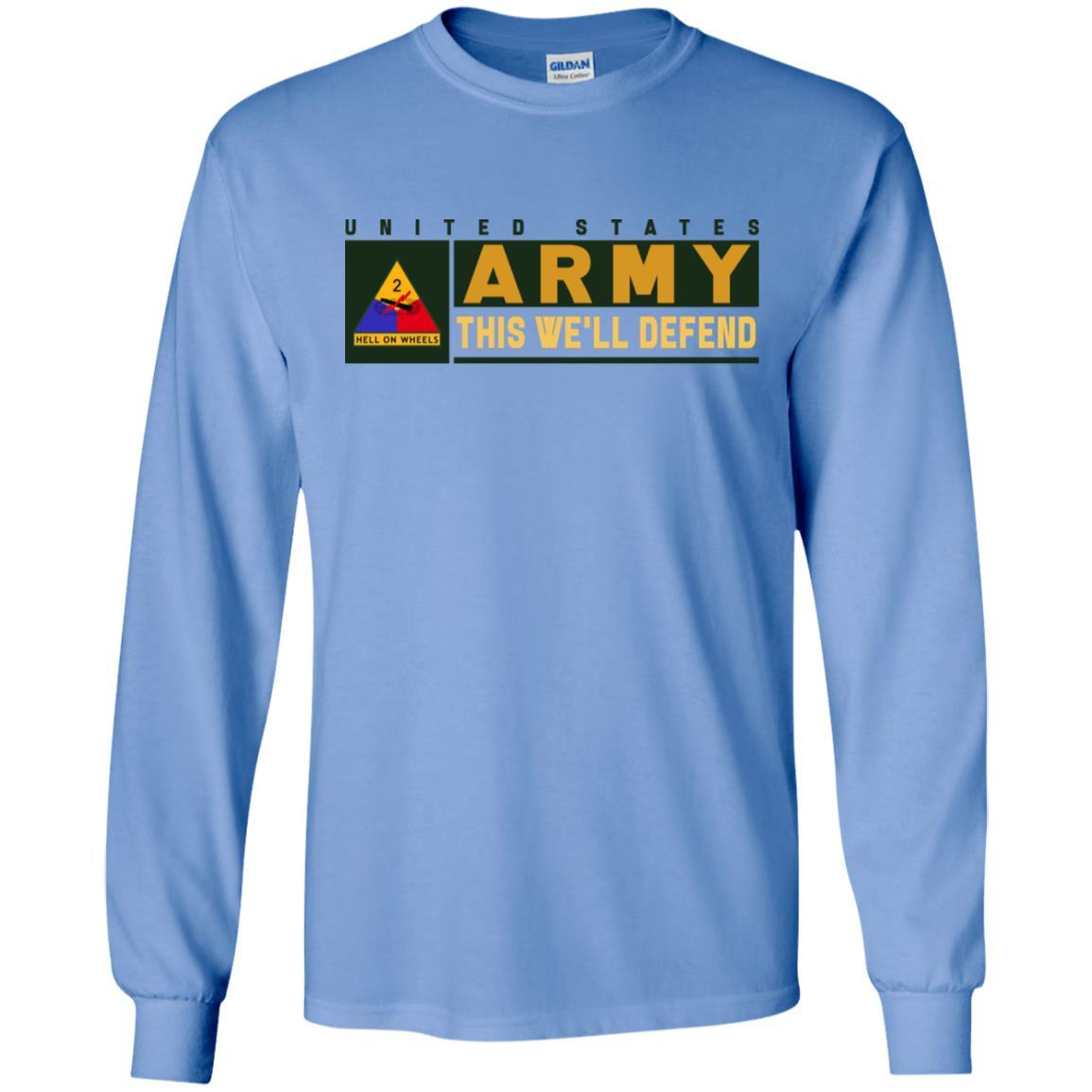 US Army 2nd Armored Division- This We'll Defend T-Shirt On Front For Men-TShirt-Army-Veterans Nation