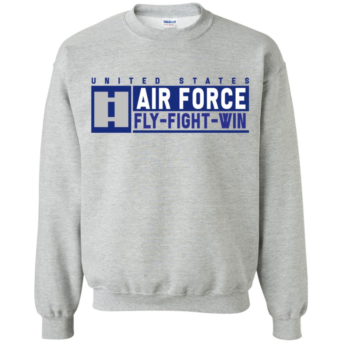 US Air Force O-3 Captain Fly - Fight - Win Long Sleeve - Pullover Hoodie-TShirt-USAF-Veterans Nation