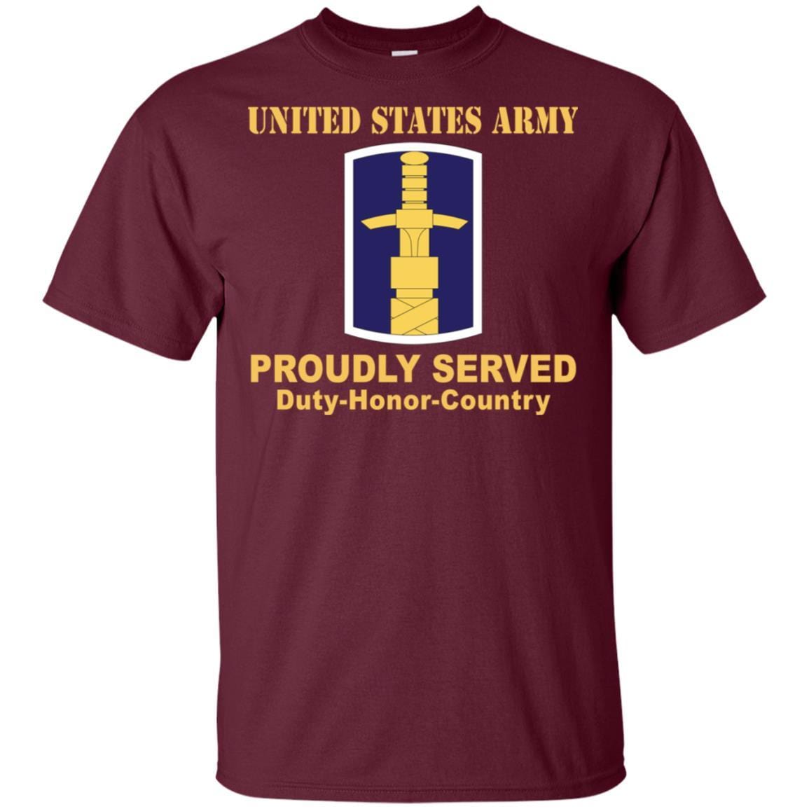 US ARMY 321 CIVIL AFFAIRS BRIGADE- Proudly Served T-Shirt On Front For Men-TShirt-Army-Veterans Nation