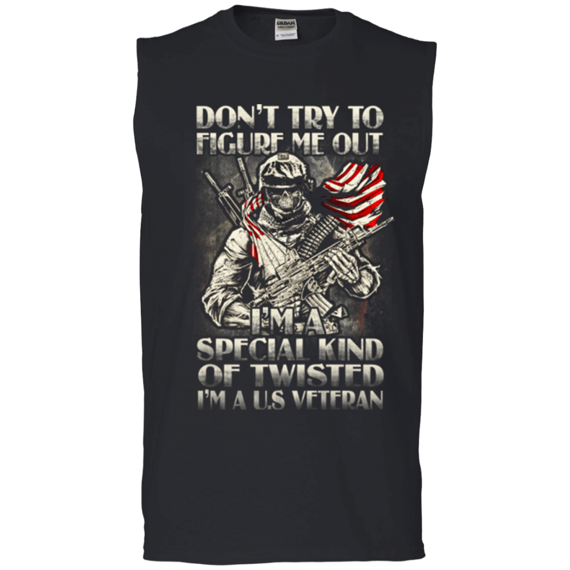 Military T-Shirt "Don't Try to Figure Me Out - I'm A US Veteran"-TShirt-General-Veterans Nation