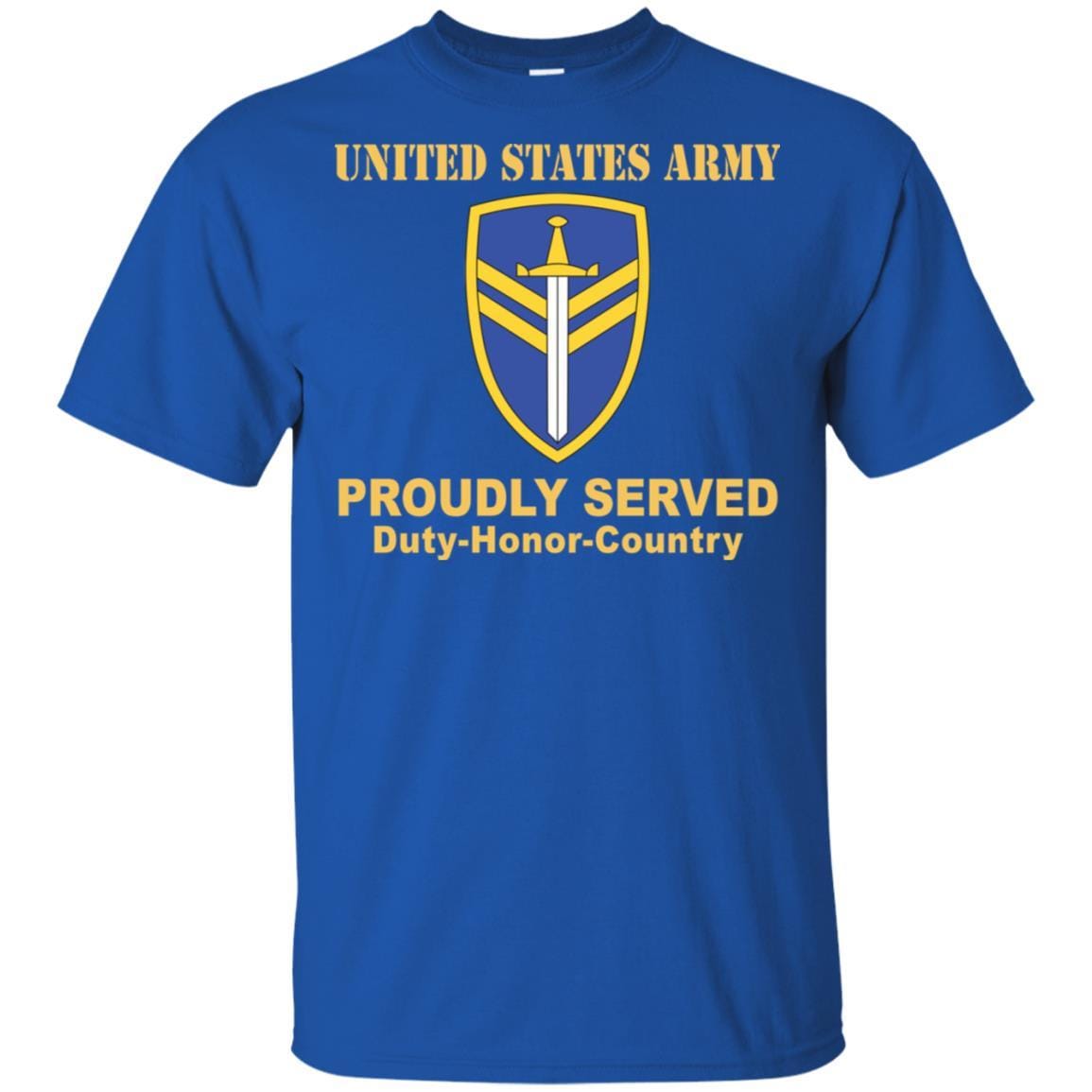 US ARMY 2ND SUPPORT COMMAND- Proudly Served T-Shirt On Front For Men-TShirt-Army-Veterans Nation