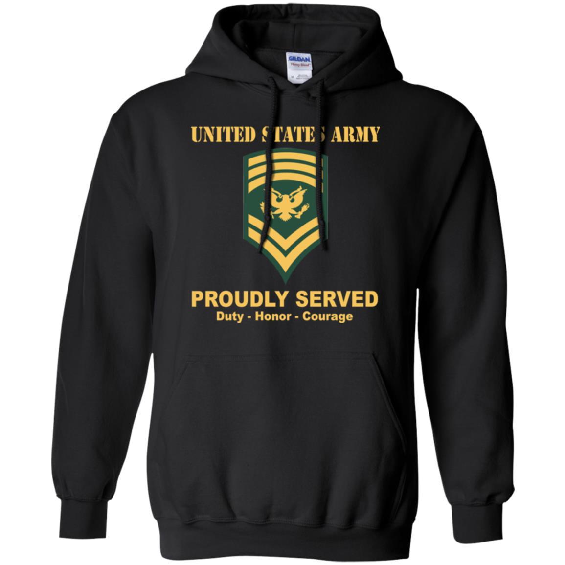 US Army E-9 SPC E9 Specialist Ranks Men Front Shirt US Army Rank-TShirt-Army-Veterans Nation