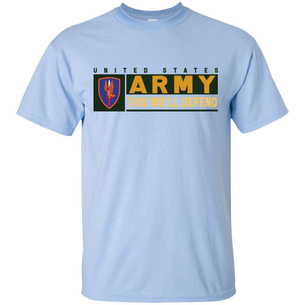 US Army 1ST AVIATION BRIGADE- This We'll Defend T-Shirt On Front For Men-TShirt-Army-Veterans Nation