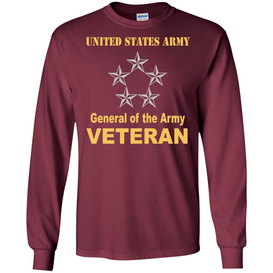 US Army O-10 General of the Army O10 GA General Officer Veteran Men T Shirt On Front-TShirt-Army-Veterans Nation