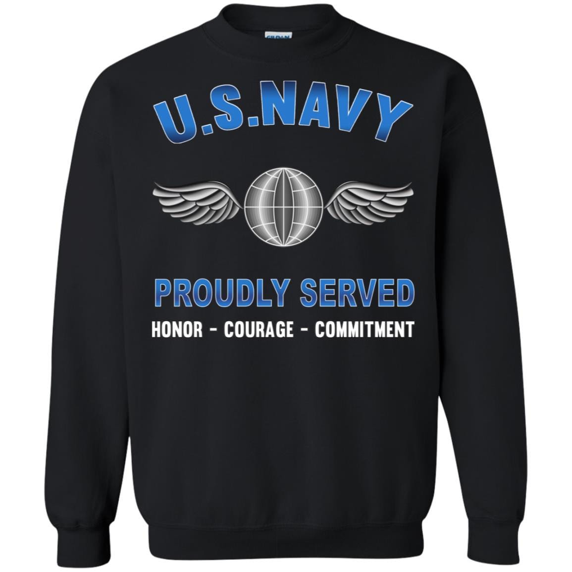 Navy Aviation Electricians Mate Navy AE - Proudly Served T-Shirt For Men On Front-TShirt-Navy-Veterans Nation