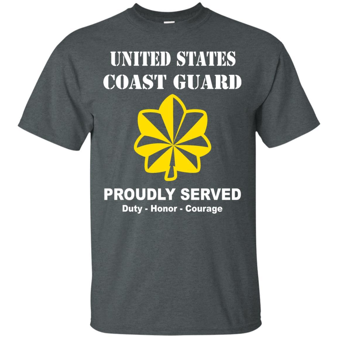 US Coast Guard O-4 Lieutenant Commander O4 LCDR Junior Officer Men Front USCG T Shirt-TShirt-USCG-Veterans Nation