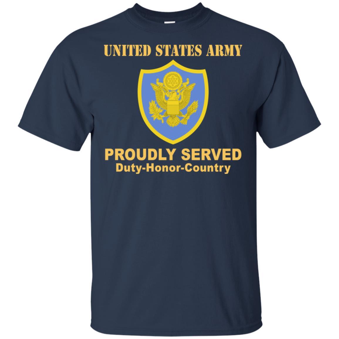 US ARMY PERSONNEL IN DOD AND JOINT ACTIVITIES- Proudly Served T-Shirt On Front For Men-TShirt-Army-Veterans Nation