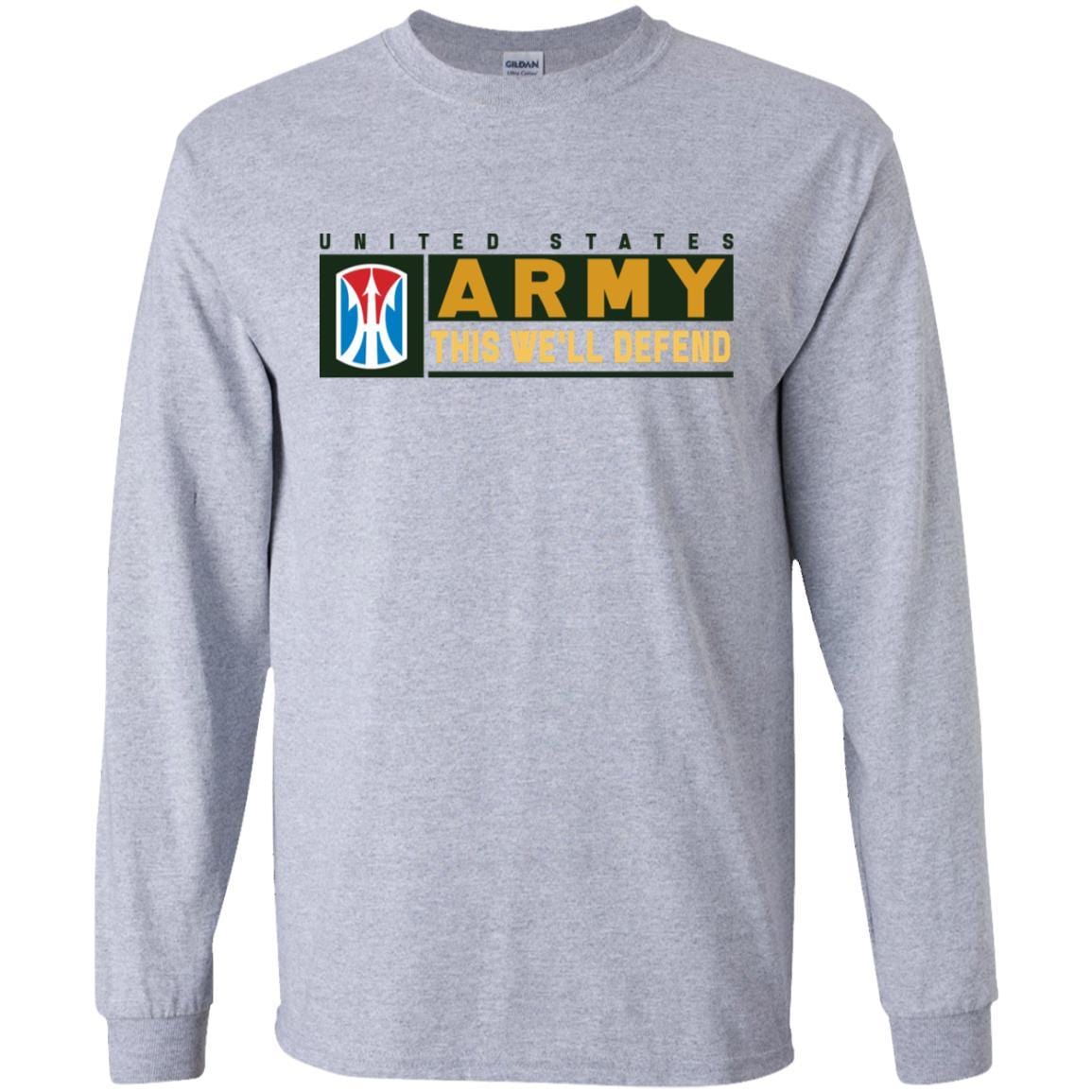 US Army 11TH INFANTRY BRIGADE- This We'll Defend T-Shirt On Front For Men-TShirt-Army-Veterans Nation