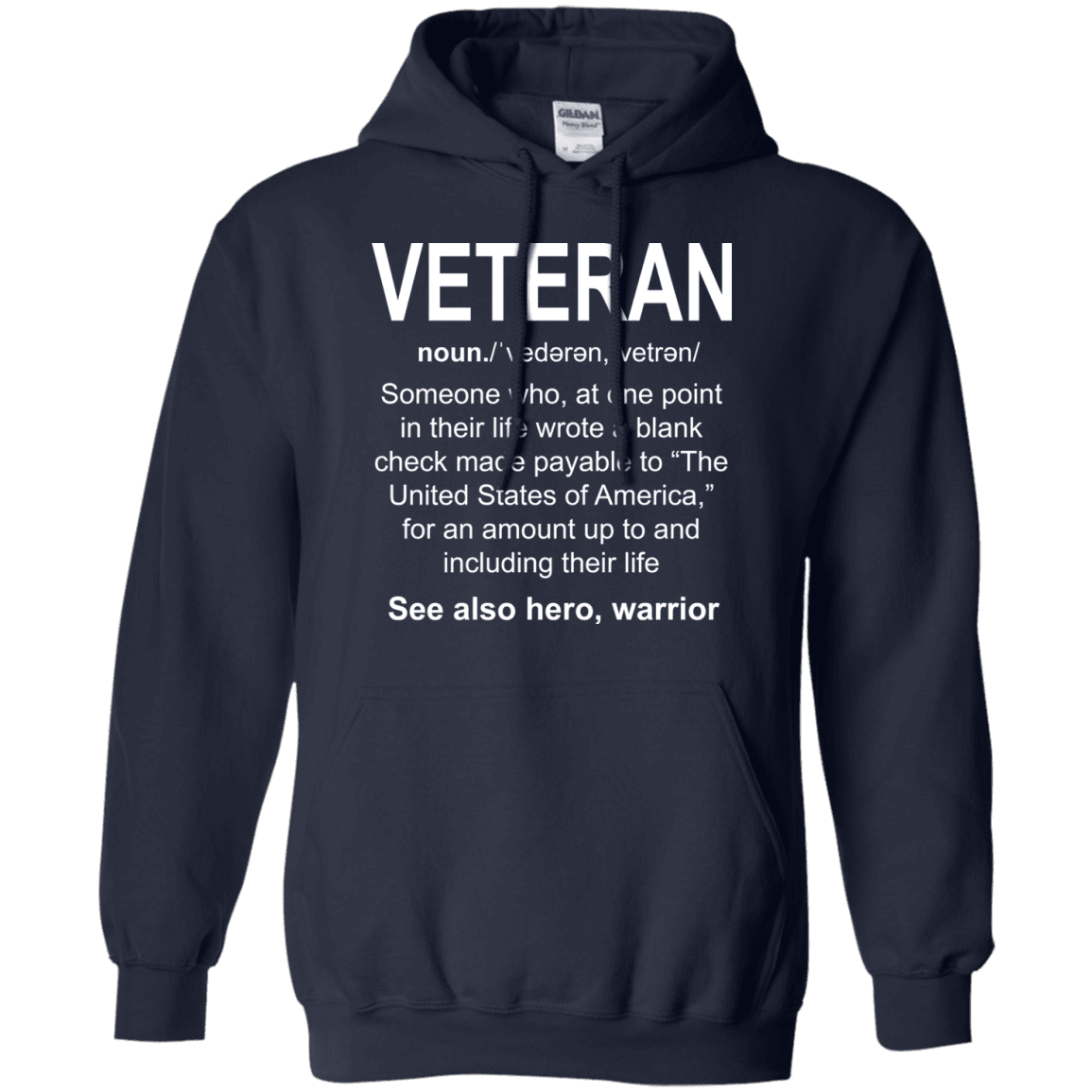Military T-Shirt "Who Is A Veteran Men" Front-TShirt-General-Veterans Nation
