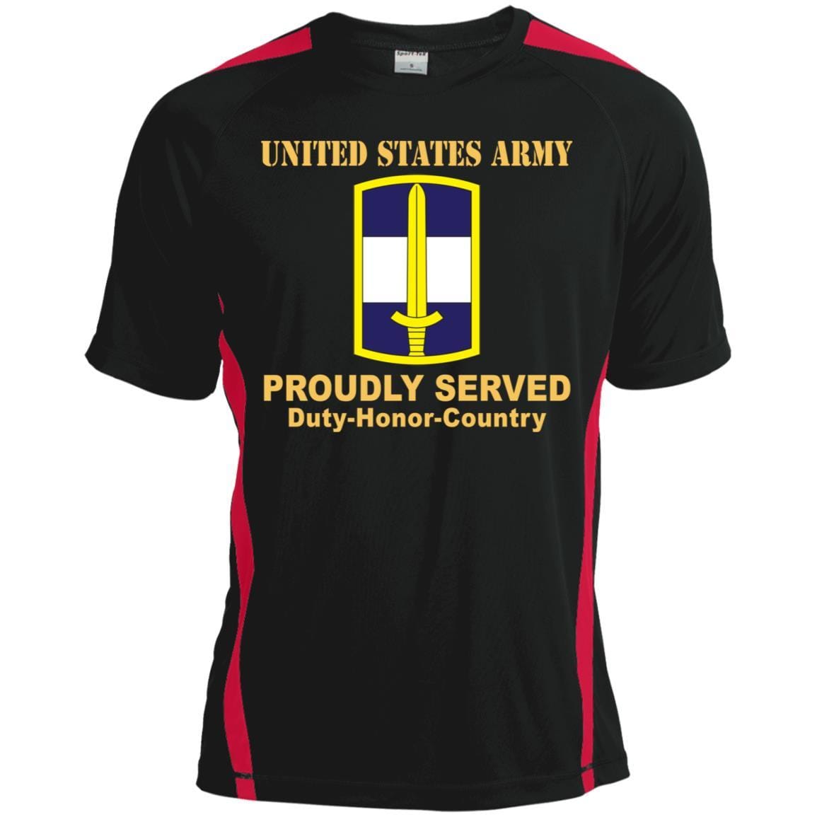US ARMY 308 CIVIL AFFAIRS BRIGADE- Proudly Served T-Shirt On Front For Men-TShirt-Army-Veterans Nation