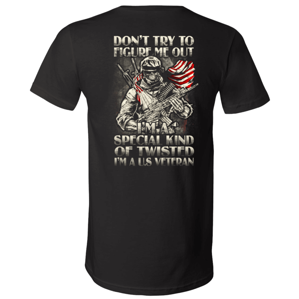 Military T-Shirt "Don't Try to Figure Me Out - I'm A US Veteran"-TShirt-General-Veterans Nation