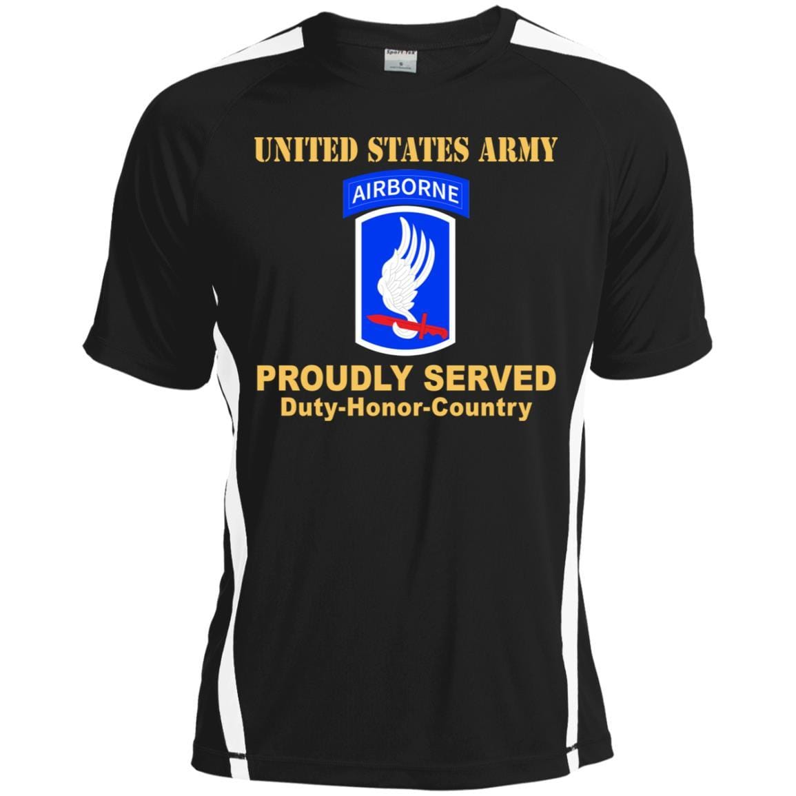 US ARMY 173RD AIRBORNE BRIGADE- Proudly Served T-Shirt On Front For Men-TShirt-Army-Veterans Nation