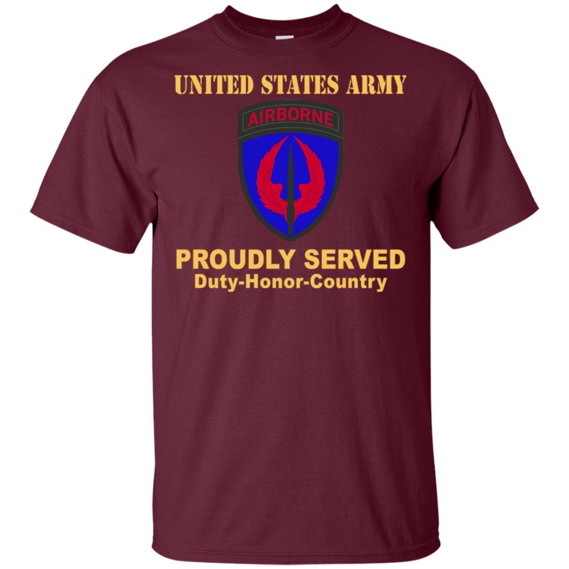 US ARMY SPECIAL OPERATIONS AVIATION COMMAND- Proudly Served T-Shirt On Front For Men-TShirt-Army-Veterans Nation