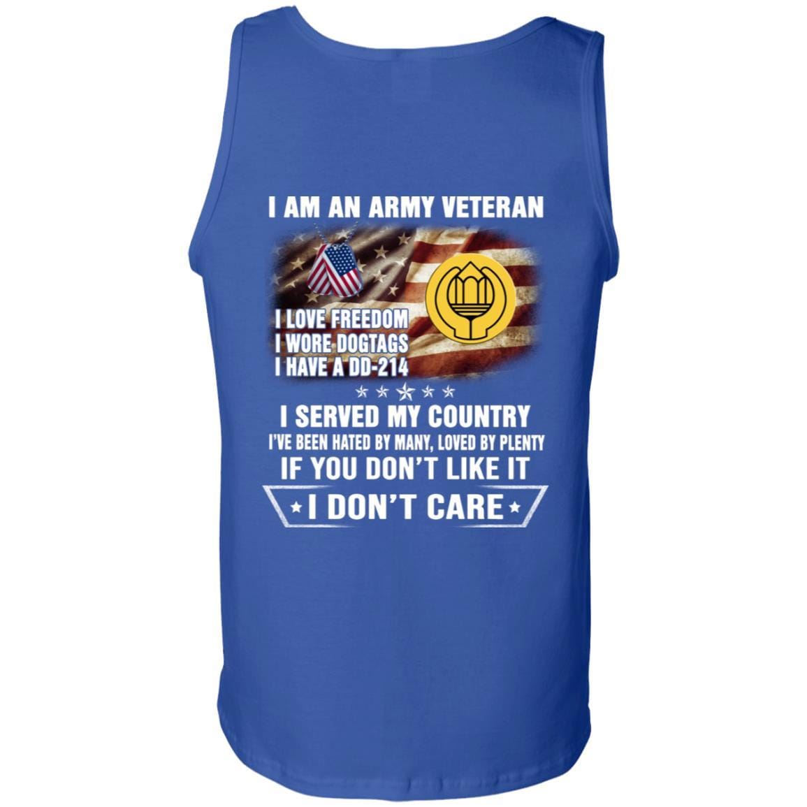 T-Shirt "I Am An Army Chaplain Assistant Veteran" On Back-TShirt-Army-Veterans Nation